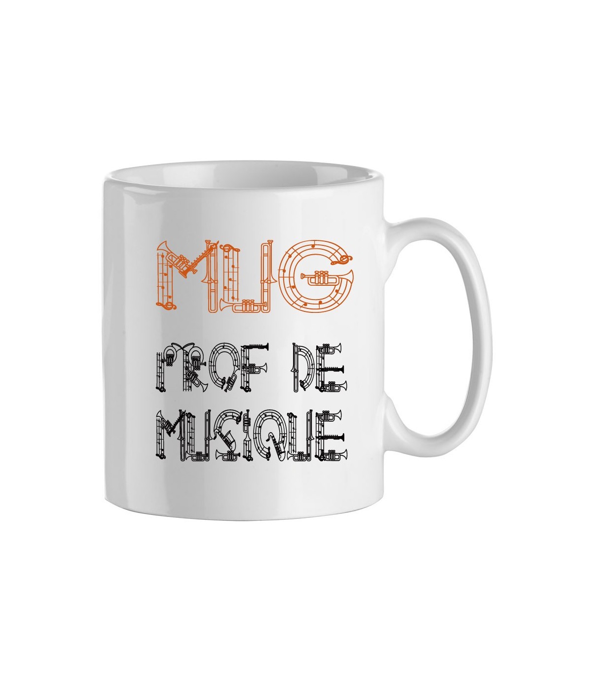 Mug cadeau pour professeur de musique, mug pour les profs
