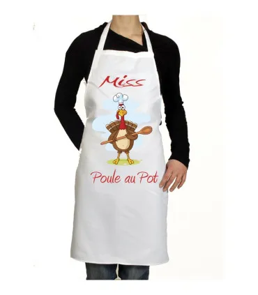 Tablier de cuisine miss poule au pot