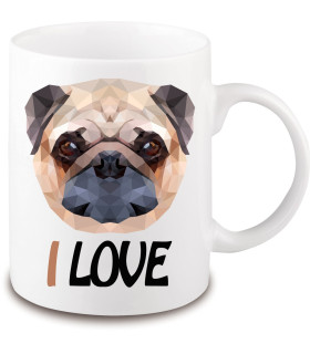 Mug chien carlin