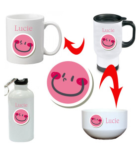 Cadeau personnalisé avec smiley