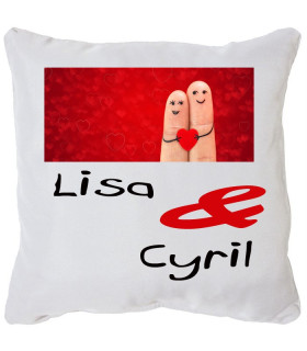 Coussin doigts personnalisé