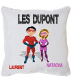 Coussin super héros personnalisé