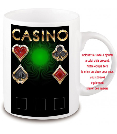 Mug casino personnalisé