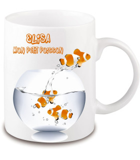 Mug poisson personnalisé