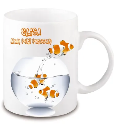 Mug poisson personnalisé
