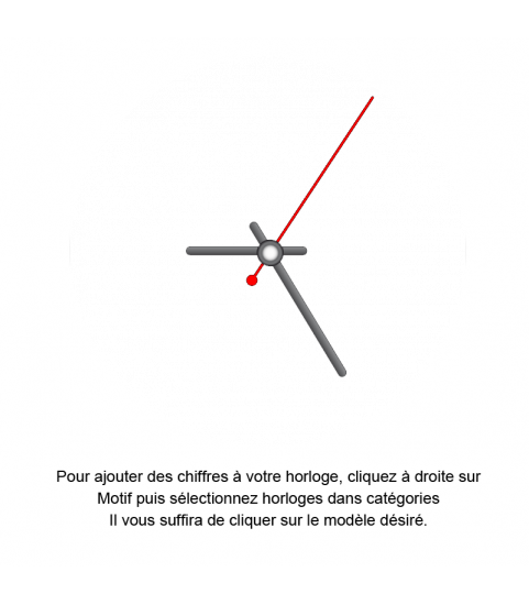 Horloge photo ronde verre
