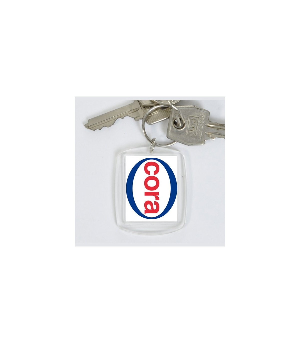 Porte clé personnalisé plastique avec logo, communication ob