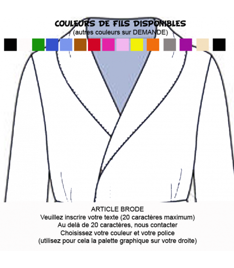 Peignoir éponge col kimono 450g