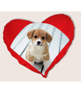 coussin coeur personnalise