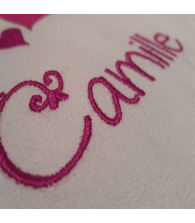 Serviette de table mariage brodée