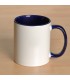 Mug personnalisé avec photo contour bleu marine