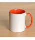 Mug personnalisé avec photo contour orange