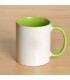 Mug personnalisé avec photo contour vert clair