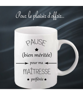 Mug super original maitresse