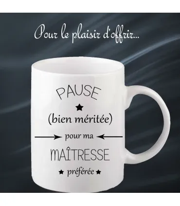 Mug super original maitresse