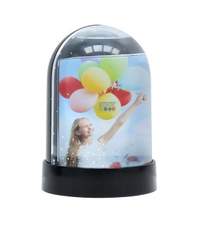 Pot crayons photo boule neige