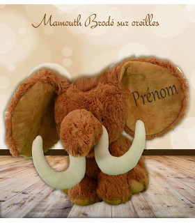 Mamouth brodé personnalisé