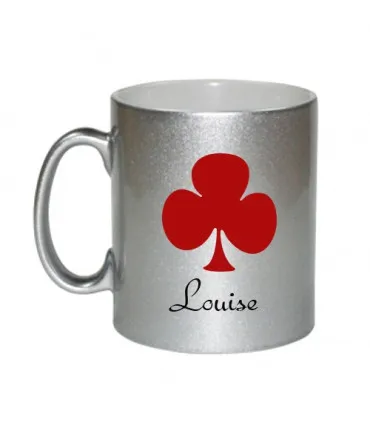Mug argent personnalise