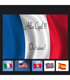 Drapeau personnalise