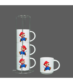 Lot de 4 tasses à café photo