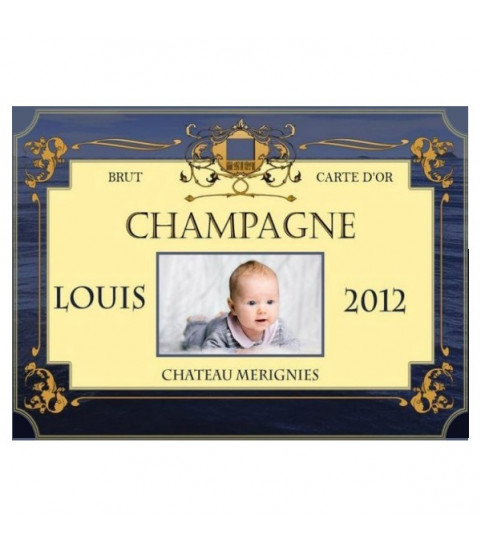 etiquette champagne anniversaire