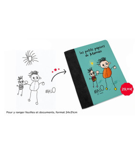 Pochette documents dessin enfant