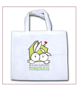Sac à courses lapin marguerite