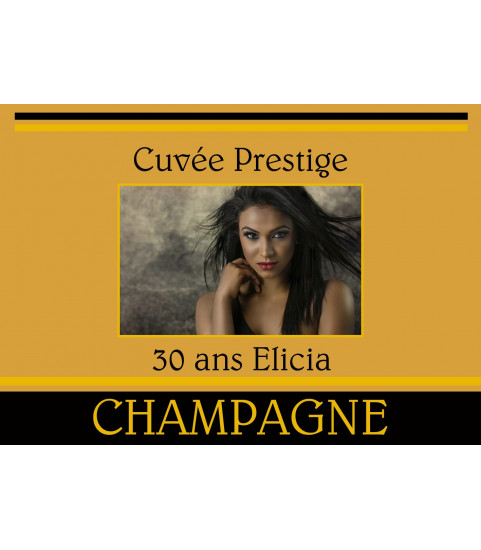 etiquette champagne originale