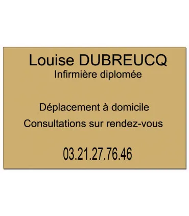 infirmerie plaque