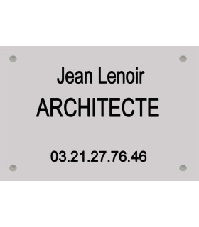 Plaque architecte