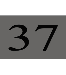 Plaque numero maison argent