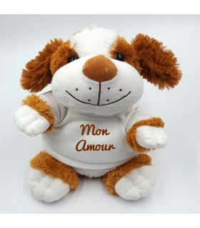 Peluche chien photo personnalisé