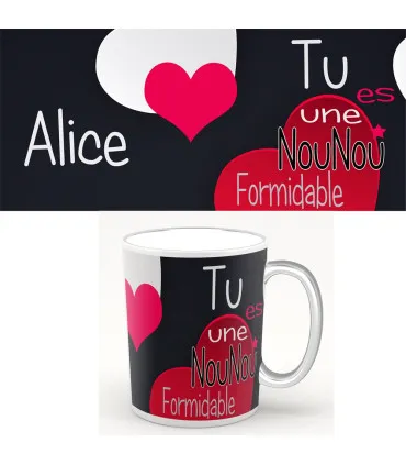 Mug merci nounou formidable