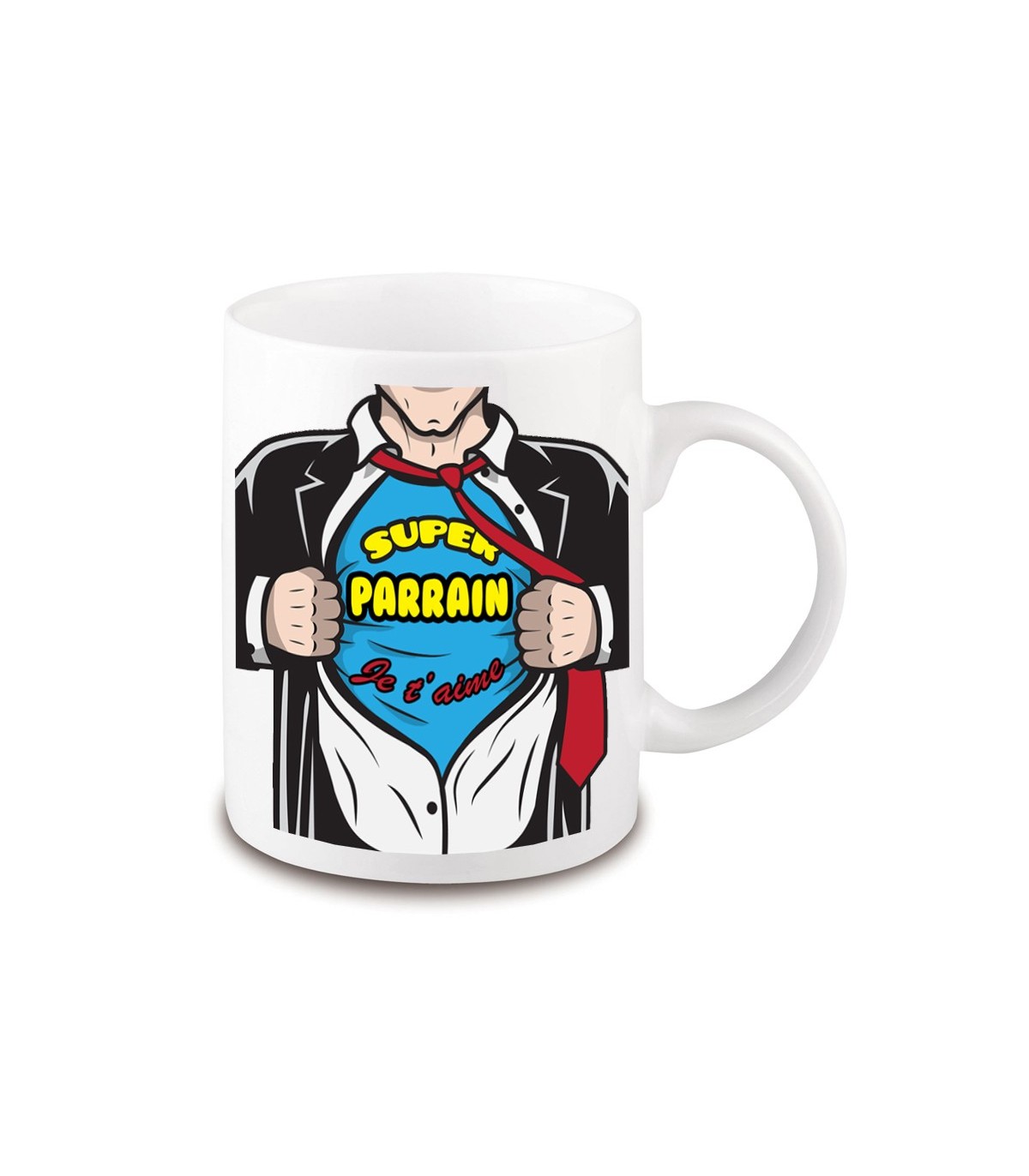 Cadeau pour parrain : mug parrain plus que parfait sur Kas Design