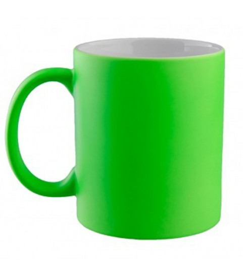 Mug tasse fluo verte avec ma photo