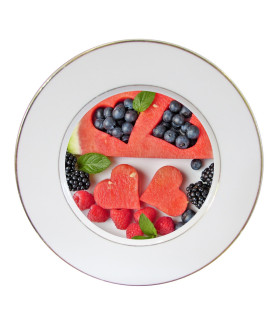 Assiette à dessert personnalisée