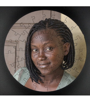 Puzzle rond personnalisable