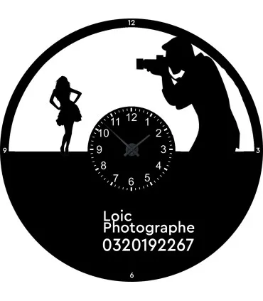 Horloge personnalisée photographe