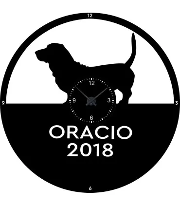 Horloge basset hound personnalisée