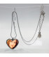 Pendentif coeur et sa chaine