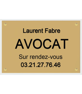 Plaque avocat en plexiglas