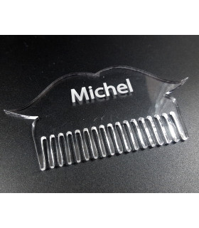 Peigne a barbe personnalisé