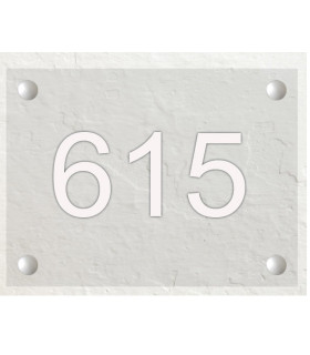 Plaque maison transparente