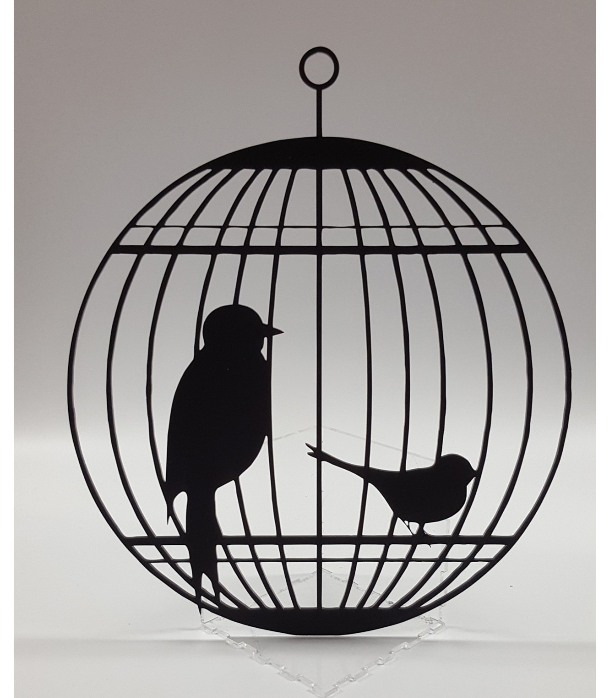 Communist win be impressed Décoration originale d'une cage à oiseaux tout plexiglas à s
