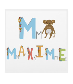 Serviette table originale enfant