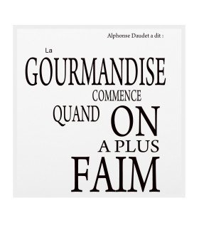 Serviette de table citation daudet