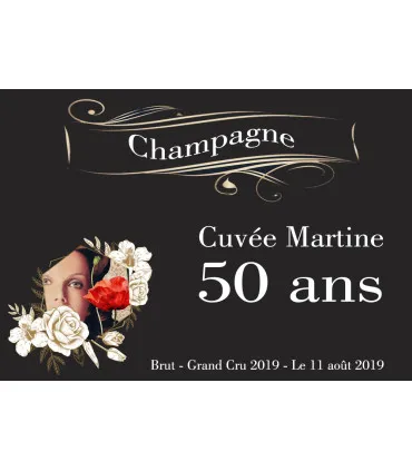 Etiquette champagne vintage