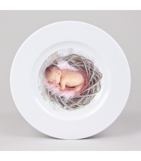 Assiette naissance personnalisée