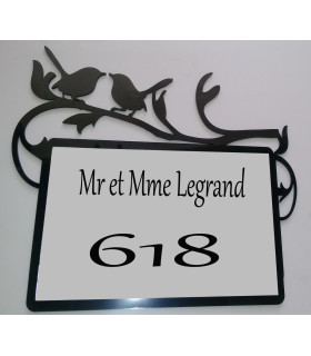 Plaque numéro de maison sur mesure