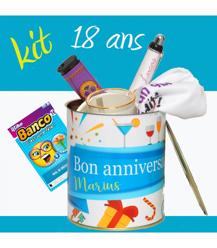 Le Kit Cadeau Super Original Pour Feter Les 18 Ans D Un Jeun